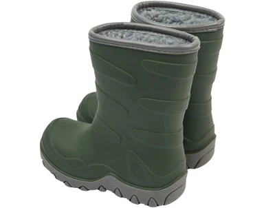 Mikk-Line termostøvle i grøn darkest sprouse set bagfra