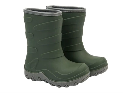 Mikk-Line termostøvle i grøn darkest sprouse set forfra