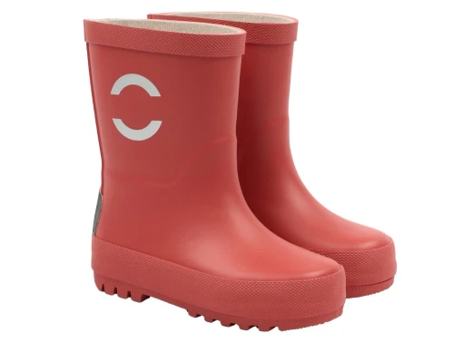 Mikk-Line gummistøvler cranberry med refleksdetaljer