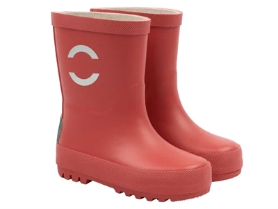 Mikk-Line gummistøvler cranberry med refleksdetaljer