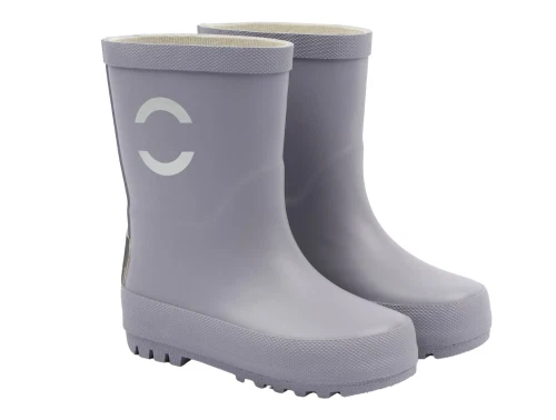 Mikk-Line gummistøvler lavender gray med refleksdetaljer