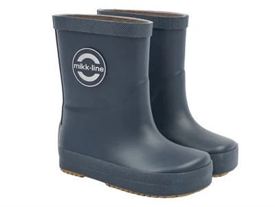 Mikk-Line gummistøvler i navy med refleksdetaljer