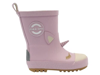 Mikk-Line gummistøvler mauve shadows med enhjørning detaljer