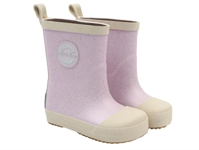 Mikk-Line gummistøvler i lilla nuance med glimmer