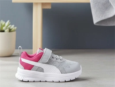 Puma light gray/puma white/pink sneaker Evolve