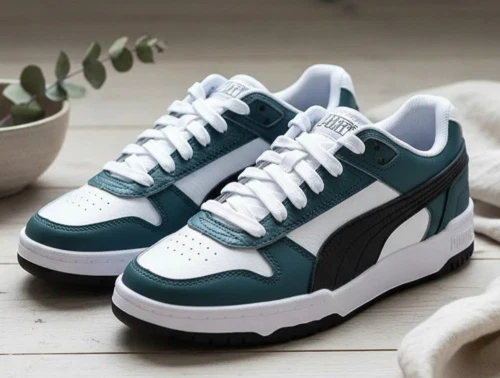 Puma cold green/puma black/white sneaker Game Low Jr