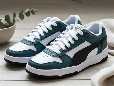 Puma cold green/puma black/white sneaker Game Low Jr