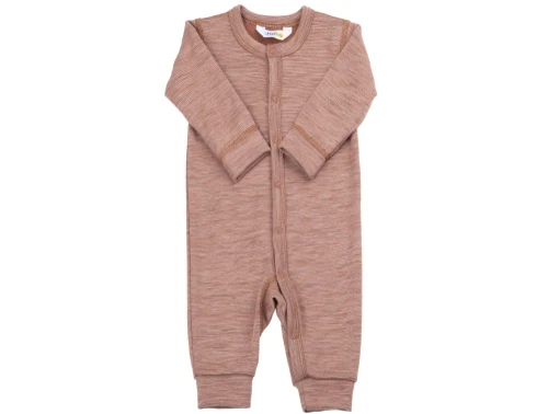 Joha heldragt rust i merinould med lange ærmer og striber