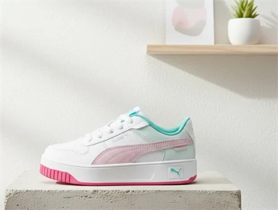 Puma Carina Street sneakers hvid/pink/turkis