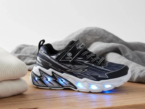 skechers light storm 2.0 bolt brights sneaker sort lys