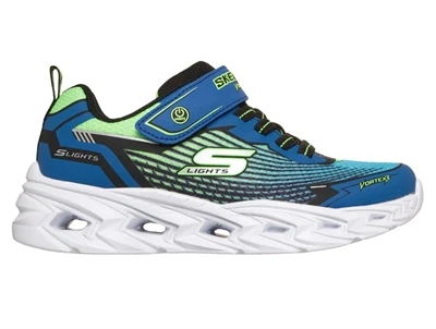 Skechers Vortex 3.0 sneaker sort med blå og lime detaljer