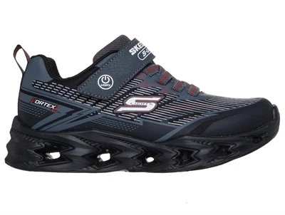 Skechers Vortex 2.0 sneakers sort koks med blinklys