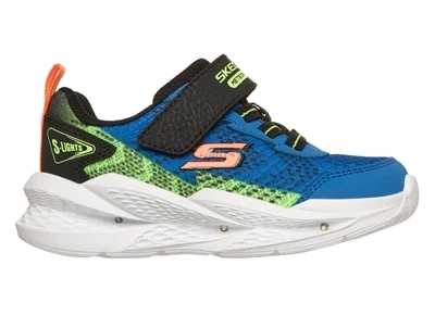 Skechers Meteor-Lights 2.0 sneaker blå med blinklys og velcro