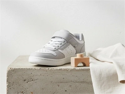 Skechers Quick Street sneaker grå/hvid med velcro