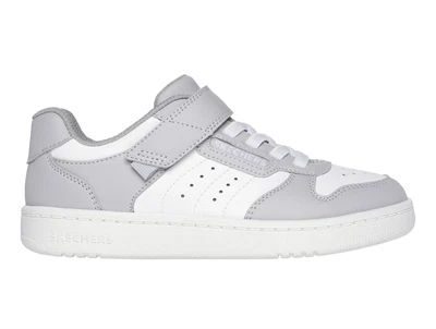 Skechers Quick Street sneaker grå/hvid med velcro