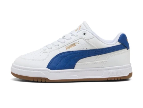 Puma Caven III Jr sneaker hvid med blå detaljer til børn