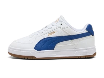 Puma Caven III Jr sneaker hvid med blå detaljer til børn