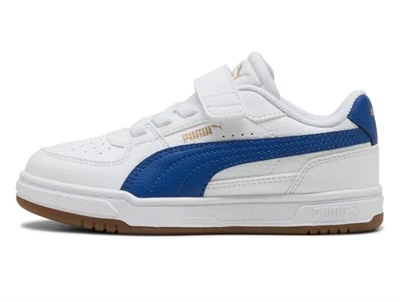 Puma Caven III AC+ PS sneaker hvid med blå detaljer til børn