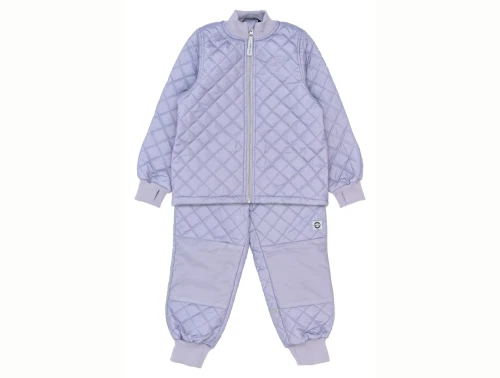 Mikk-line lilla termosæt til børn set forfra