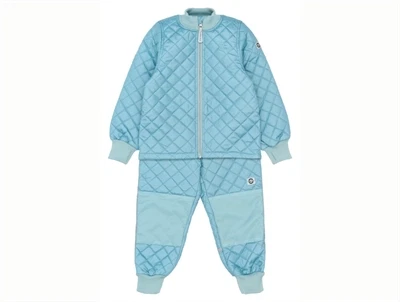 Mikk-line lyseblåt termosæt til børn set forfra