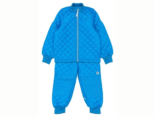 Mikk-line kraftigt blåt termosæt til børn set forfra