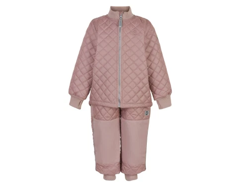 Mikk-Line termosæt i adobe rose med refleks og ribkanter