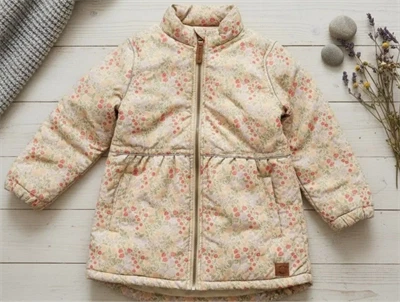 Mikk-line warm taupe blomstret termojakke