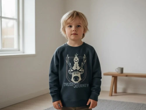 Wheat sweatshirt Frozen Flock dark petroleum