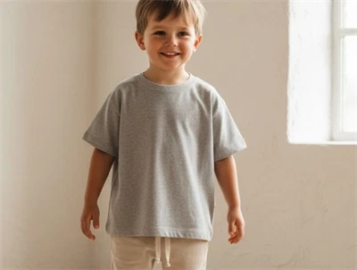 Soft Gallery t-shirt Asger grey melange