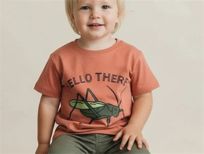 Soft Gallery t-shirt Asger baked clay grashopper