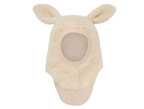 Huttelihut elefanthue cement teddy med ører set forfra