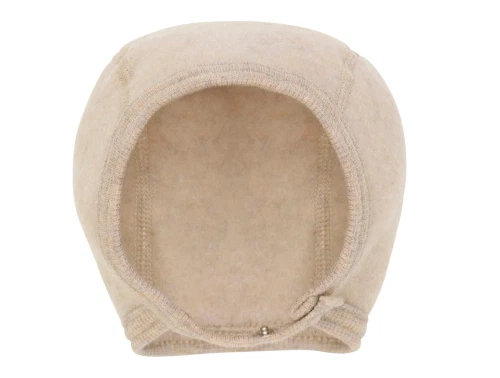 Huttelihut hjelm camel melange set forfra