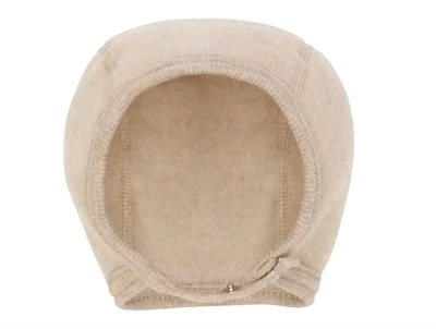 Huttelihut hjelm camel melange set forfra