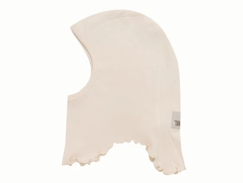 Huttelihut elefanthue antique white set fra siden