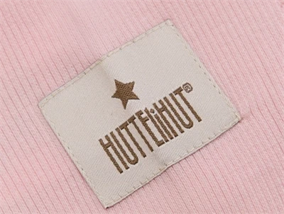 Huttelihut logo på elefanthue pale mauve