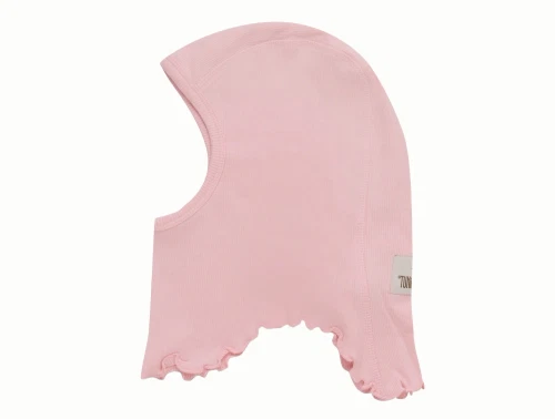 Huttelihut elefanthue pale mauve set fra siden