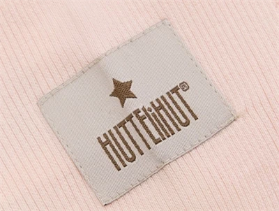 Huttelihut logo på elefanthue peach blush