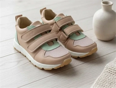 Pom Pom sneaker rose combi med velcro