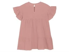 Huttelihut kjole ash rose i vævet muslin