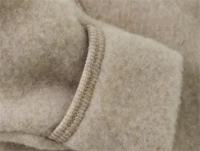 Huttelihut pram suit camel melange med ombuk detaljebillede 2