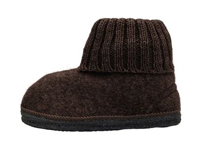 HUTTEliHUT hjemmesko i coffee bean uld