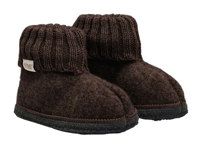 HUTTEliHUT hjemmesko i coffee bean uld