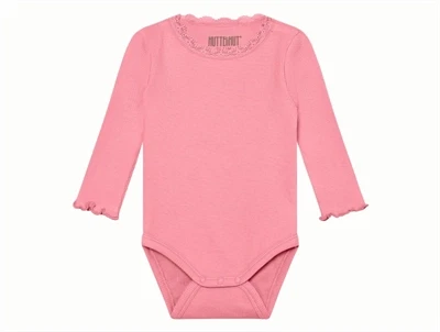 Huttelihut body plumeria med blondekant forfra