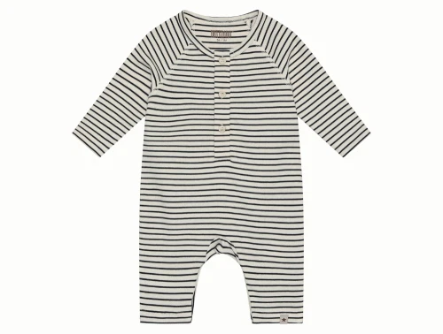 Huttelihut romper navy blazer stribet forfra