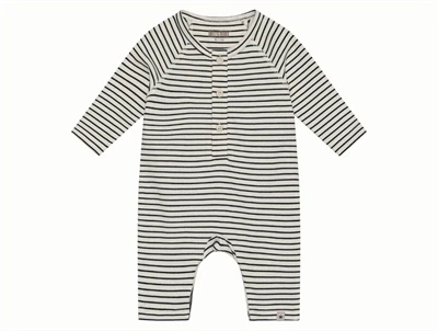 Huttelihut romper navy blazer stribet forfra