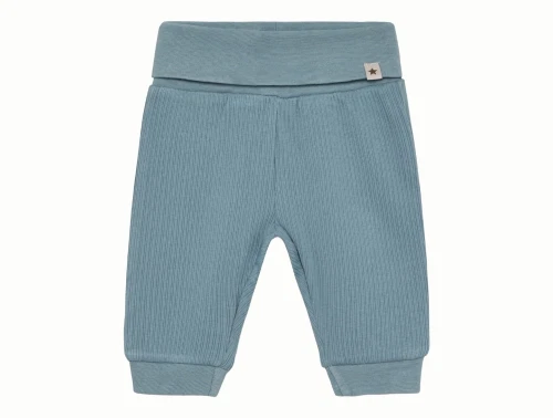 Huttelihut bukser windward blue i rib forfra