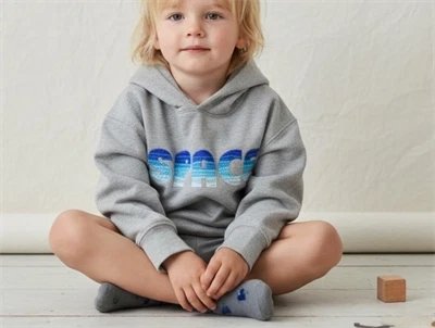 Soft Gallery hoodie Bowie grey melange space