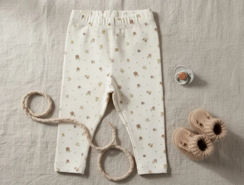Wheat leggings chalk flowers