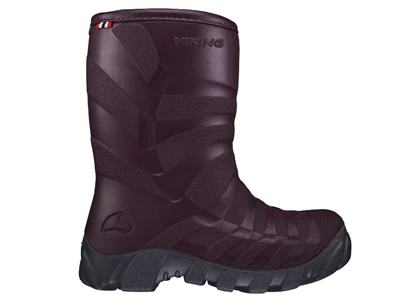 Viking Ultra Warm termostøvle bordeaux med uldfor side