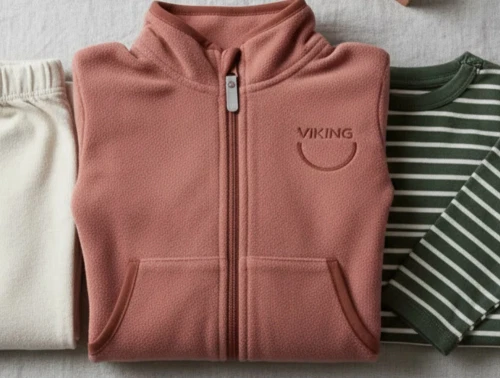 Viking pink fleecejakke